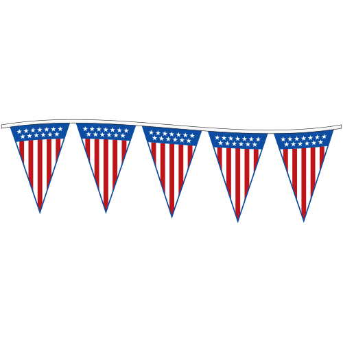 Patriotic Pennants & Flag Lines