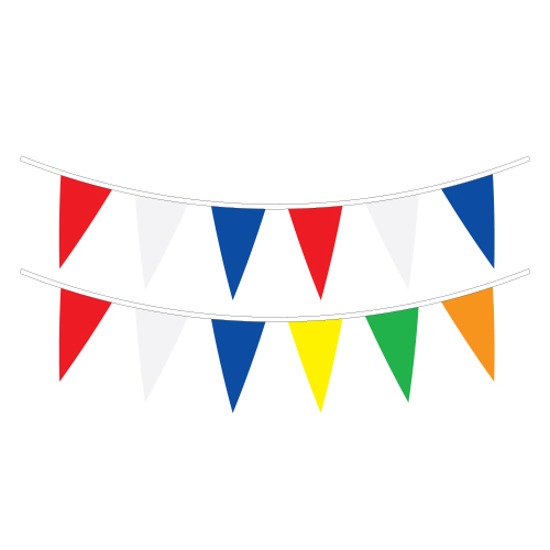 18"x12" 4 Mil Poly Pennants – 25 Per Case