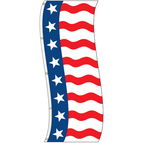 Uncle Sam Vertical Flag