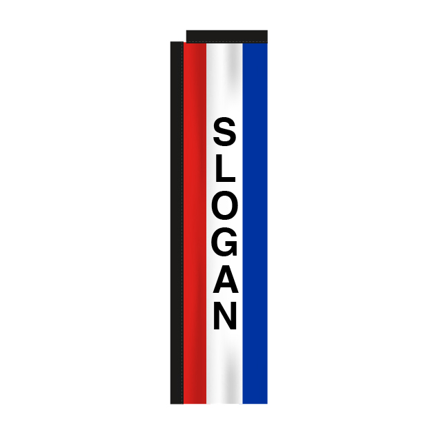 9' Tricolor Message WindChaser - Flag Only