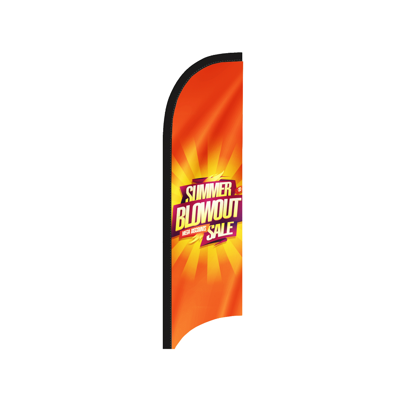 Large Single Sided Tail Feather - Flag Only