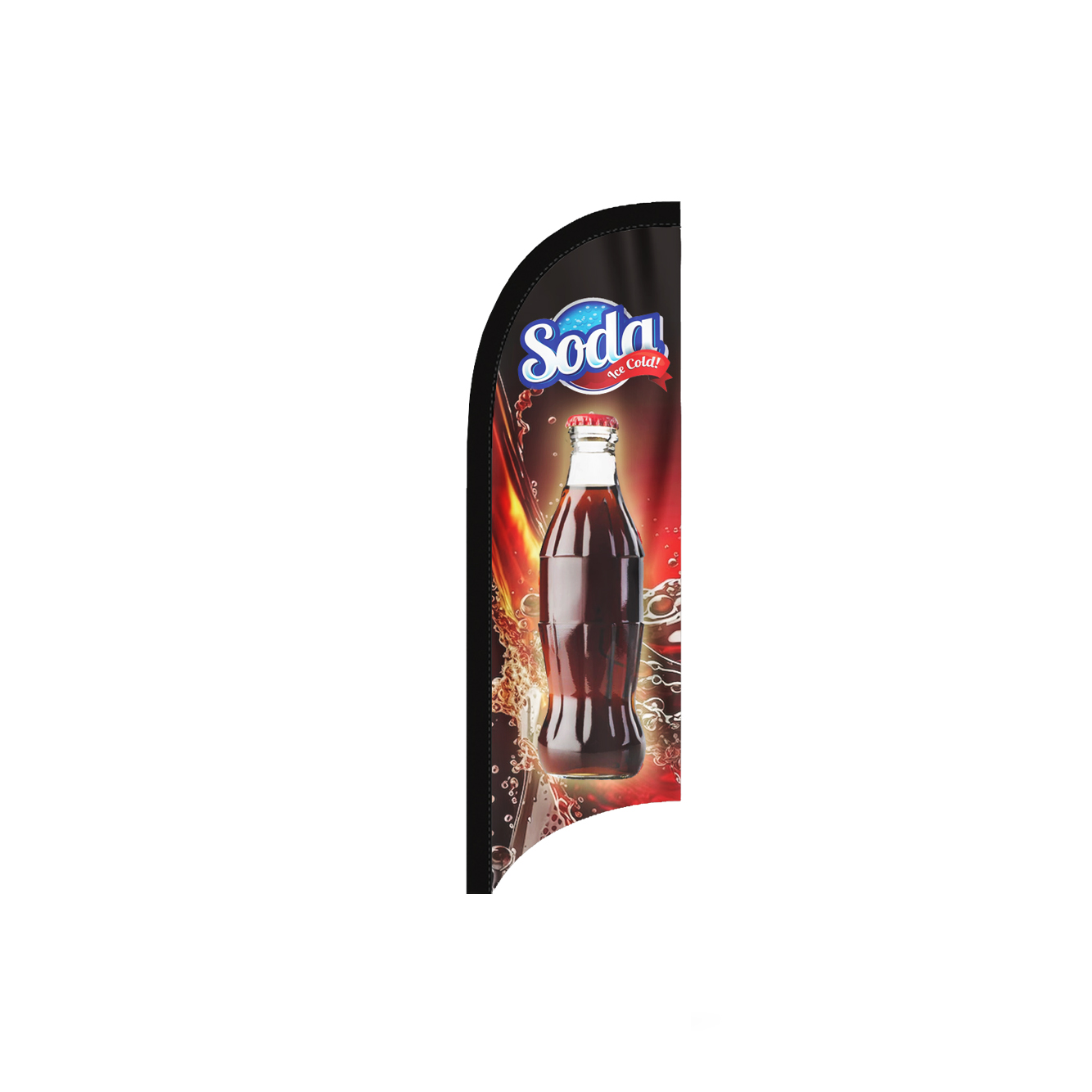 Small Single Sided Tail Feather - Flag Only